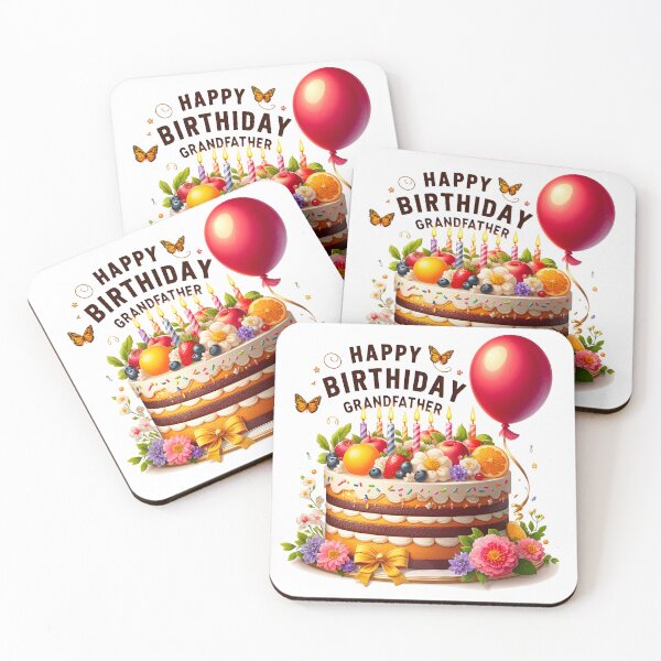 Item preview, Birthday Grand Father Cake Balloon Happy Birthday designed and sold by SimpleP.