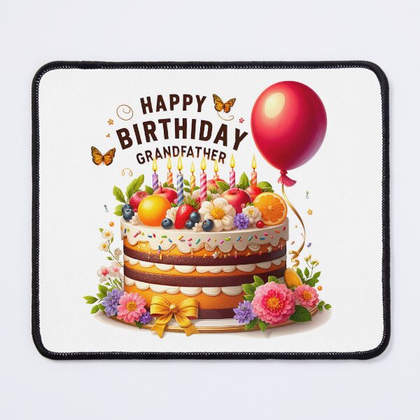 Item preview, Birthday Grand Father Cake Balloon Happy Birthday designed and sold by SimpleP.