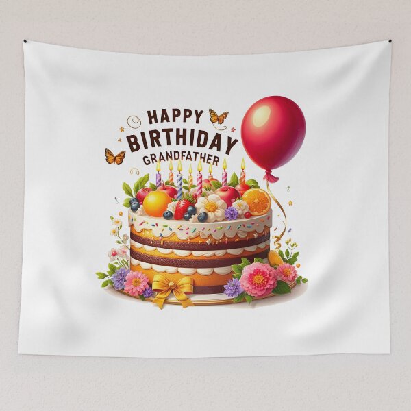 Item preview, Birthday Grand Father Cake Balloon Happy Birthday designed and sold by SimpleP.