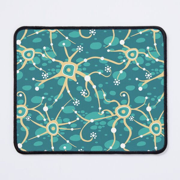 Item preview, neural network - pattern light yellow and water green designed and sold by colorofmagic.