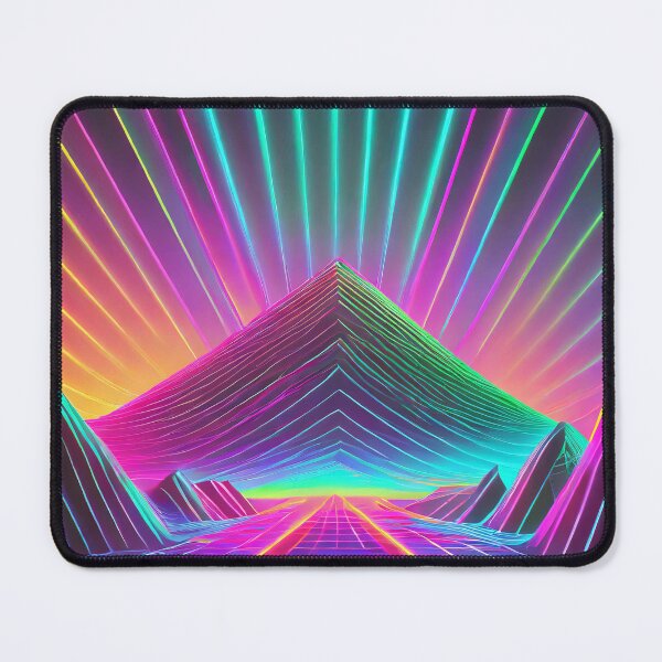 Item preview, 80s Neon Pyramid Background designed and sold by NinjaRat.