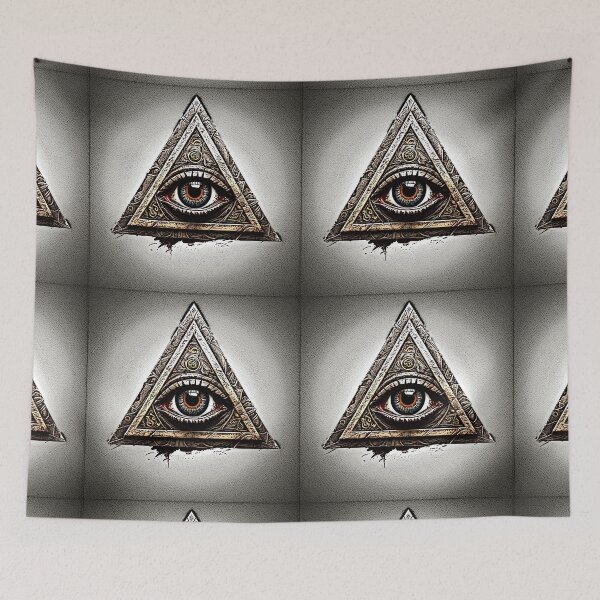 Item preview, eyeball and triangle (4) designed and sold by tileartwork.