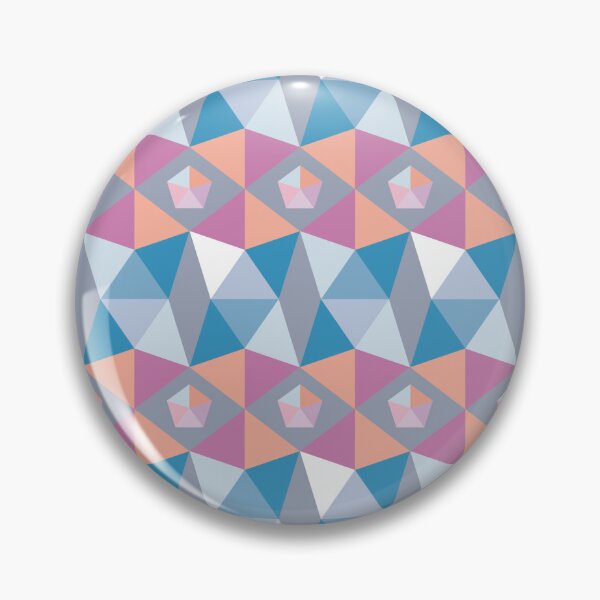 Item preview, pentagons rose blue designed and sold by colorofmagic.