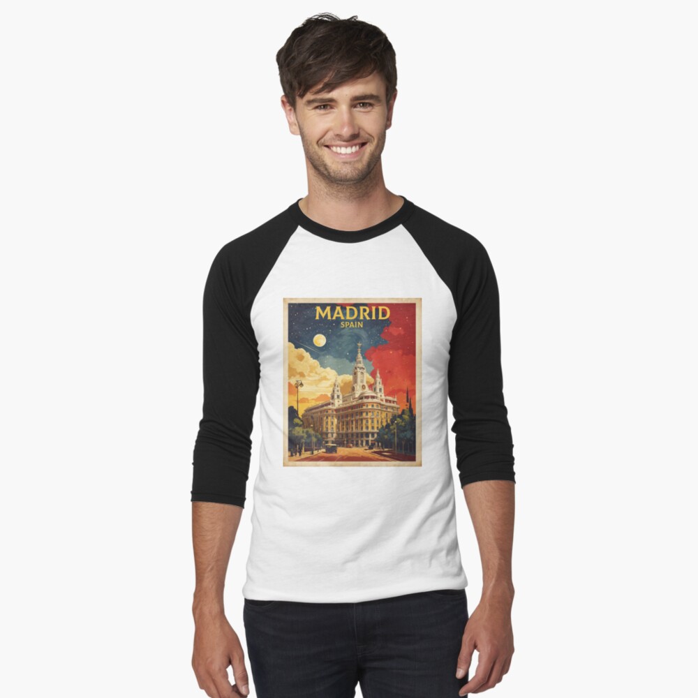 Item preview, Baseball ¾ Sleeve T-Shirt designed and sold by TravelersGems.