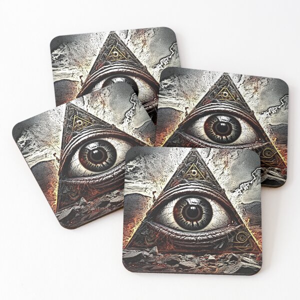 Item preview, eyeball and triangle (5) tileartwork designed and sold by tileartwork.