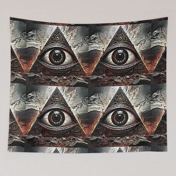 Item preview, eyeball and triangle (5) tileartwork designed and sold by tileartwork.