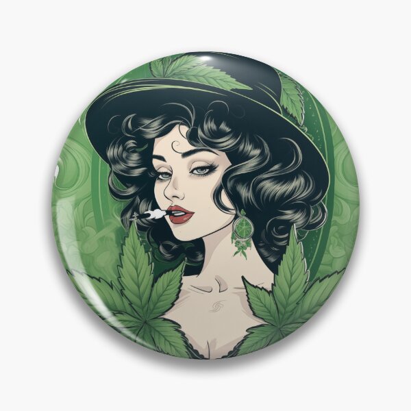 Item preview, Gibson Girl Ganja: Vintage Cannabis Chic ?? designed and sold by JAMDdesign.