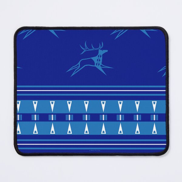 Item preview, Elk Running (Blue) designed and sold by MelvinWarEagle.