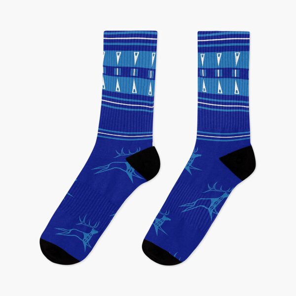 Item preview, Elk Running (Blue) designed and sold by MelvinWarEagle.