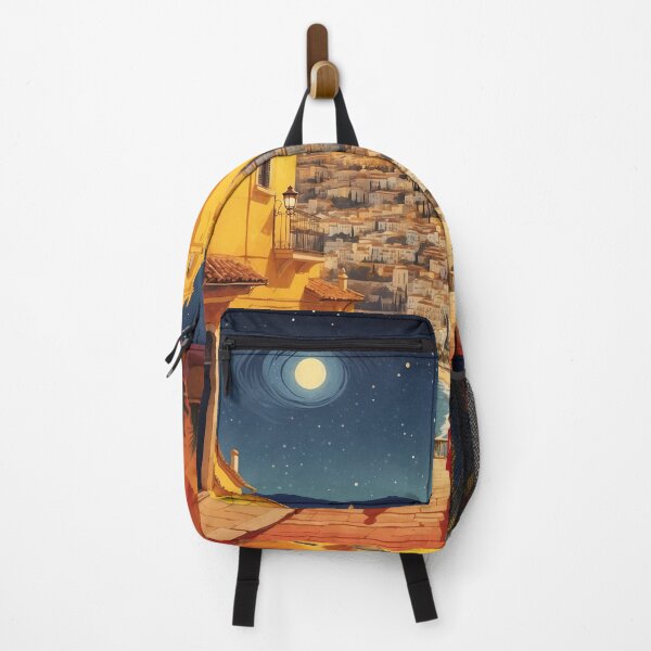 Item preview, Malaga Andalusia Spain Starry Night and Moon Tourism Vintage Poster 2 designed and sold by TravelersGems.