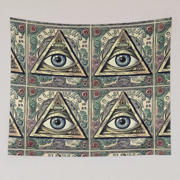 Item preview, eyeball and triangle (7) tileartwork designed and sold by tileartwork.