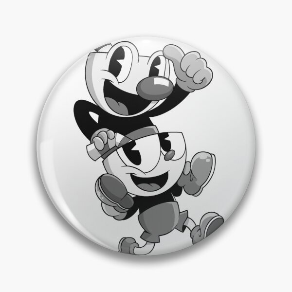 Item preview, Fan Art Cuphead and Mugman B&W designed and sold by yogiskencing.