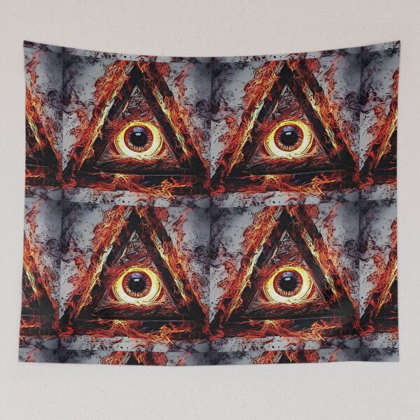 Item preview, eyeball and triangle (8) tileartwork designed and sold by tileartwork.