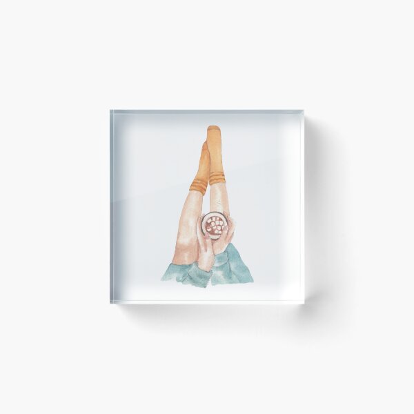 Item preview, Watercolor Person with Hot Chocolate designed and sold by LeliDesigns.