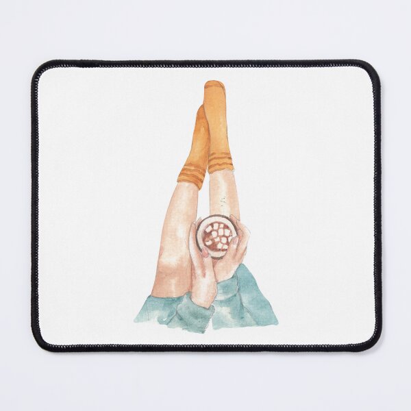 Item preview, Watercolor Person with Hot Chocolate designed and sold by LeliDesigns.
