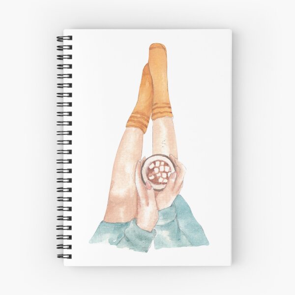 Item preview, Watercolor Person with Hot Chocolate designed and sold by LeliDesigns.