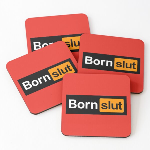 Item preview, Born slut on red designed and sold by TeaseMePleaseMe.