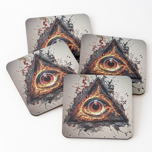 Item preview, eyeball and triangle (9) tileartwork designed and sold by tileartwork.