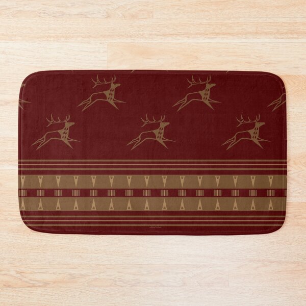 Item preview, Elk Running (Maroon and Gold) designed and sold by MelvinWarEagle.