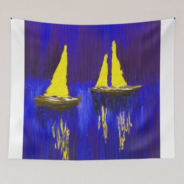 Item preview, Lovely Night Anchor Yellow-Blue designed and sold by kibazor.
