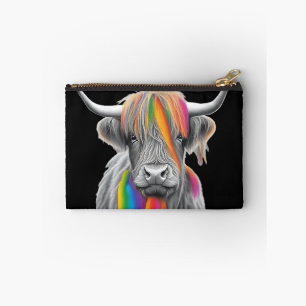 Item preview,  Highland Cow Rainbow Fringe designed and sold by Zenvo.