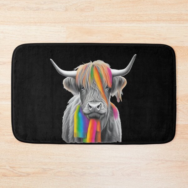 Item preview,  Highland Cow Rainbow Fringe designed and sold by Zenvo.