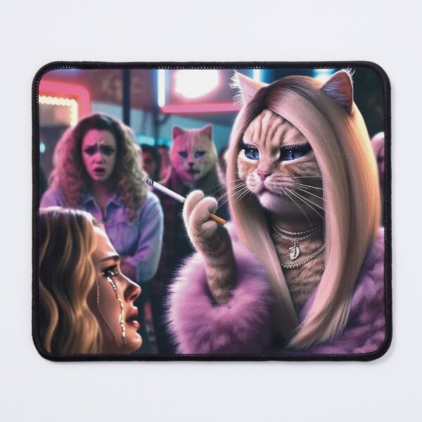 Item preview, Glamour Puss - Chic Feline Nightlife Design" designed and sold by PEACHFULLY.