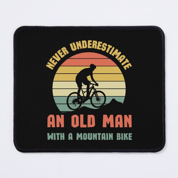 Item preview, Never Underestimate an Old Man With a Bike designed and sold by AniArtPL.