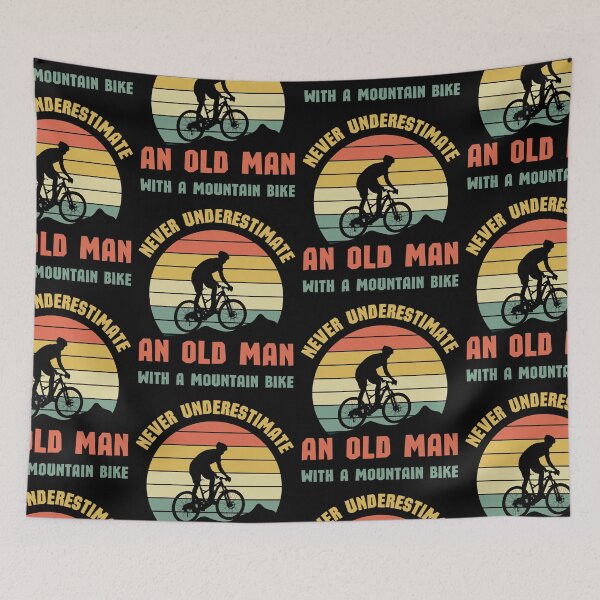 Item preview, Never Underestimate an Old Man With a Bike designed and sold by AniArtPL.