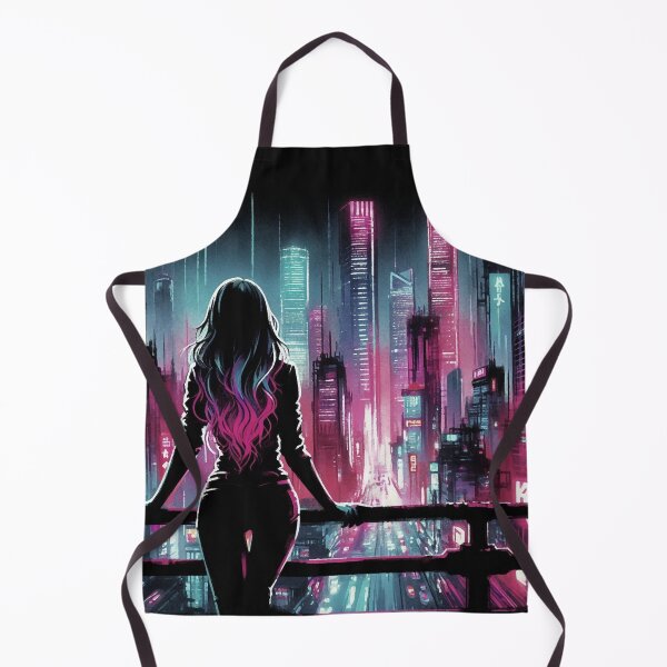 Item preview, Silhouette Girl Night [cyberpunk aesthetic] designed and sold by RESToRAPTOR.