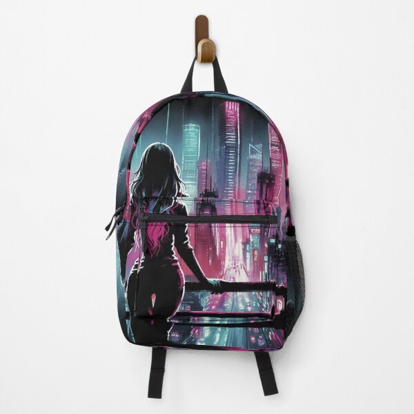 Item preview, Silhouette Girl Night [cyberpunk aesthetic] designed and sold by RESToRAPTOR.
