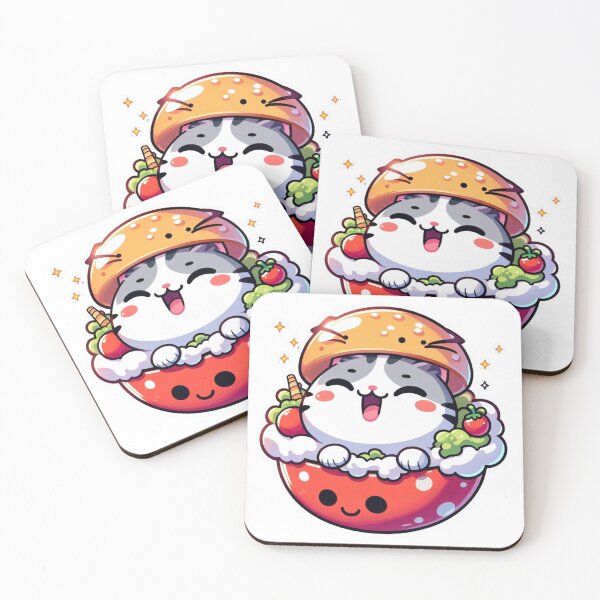 Item preview, Super Cute Kitten Burger designed and sold by Tomasz C.