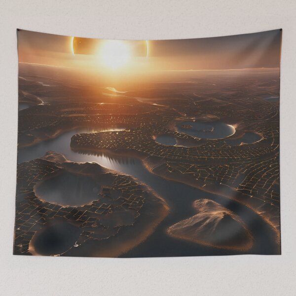 Item preview, Eclipse in Geometry: Digital Art that Plays with Shapes designed and sold by Artedig.