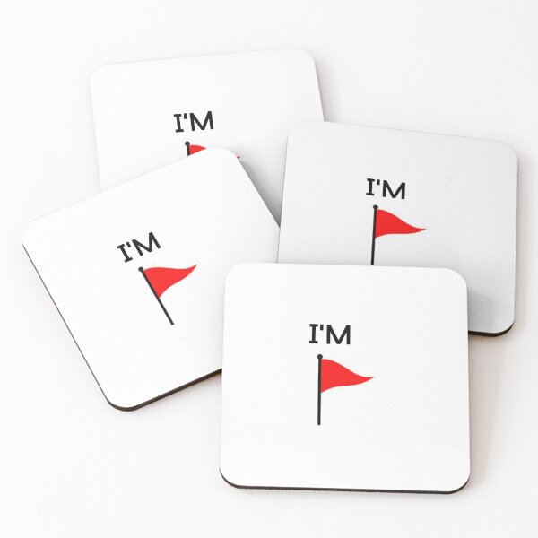 Item preview, I am - Red Flag designed and sold by RayAndDice.