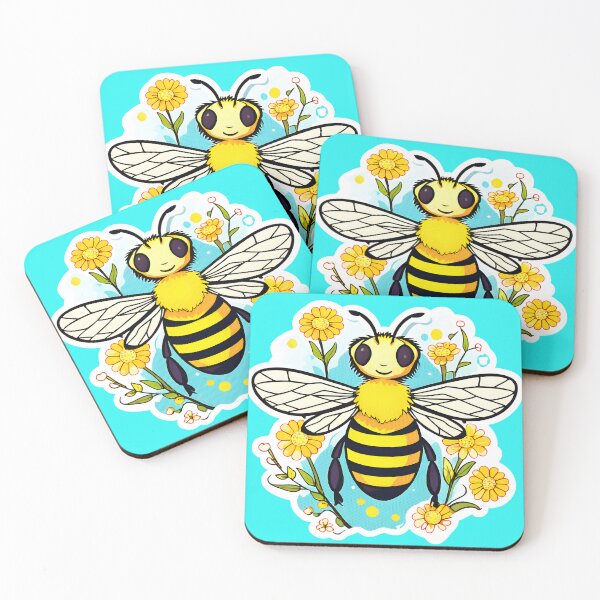 Item preview, Bee Adorable: Whimsical Honey Bee Happiness Collection designed and sold by SinghVillasra.