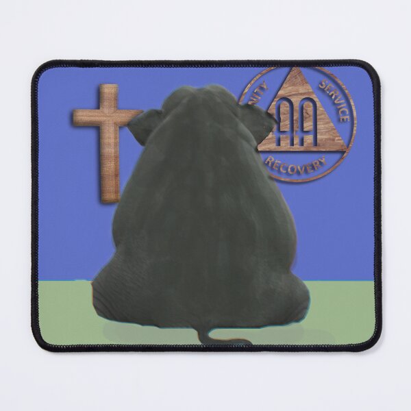 Item preview, ncis,ncis elephant painting,elephant,ncis elephant picture,praise god elephant in the room,ELEPHANT IN THE ROOM PLUS Alcoholics Anonymous Support Symbol CIRCLE TRIANGLE designed and sold by THE AMERICAN TEEVANGELIST.