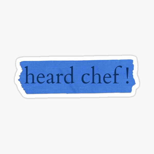 Item preview, Heard Chef designed and sold by The Wayfarers Kitchen.