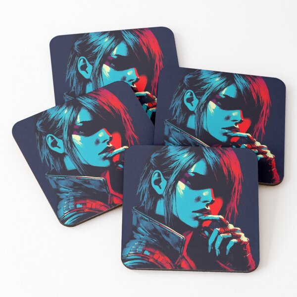 Item preview, Neo Noir Girl Portrait [neon aesthetic] designed and sold by RESToRAPTOR.