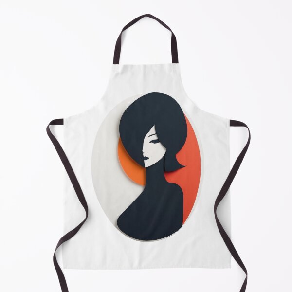 Item preview, Black hair Woman simple portrait designed and sold by Lufka.