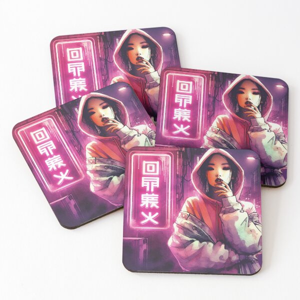 Item preview, Neon Casual Asian Girl [neo noir aesthetic] designed and sold by RESToRAPTOR.