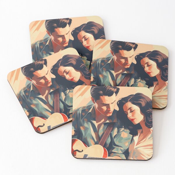 Item preview, Man Guitar and Woman Retro Pastel Design  designed and sold by StanPera.