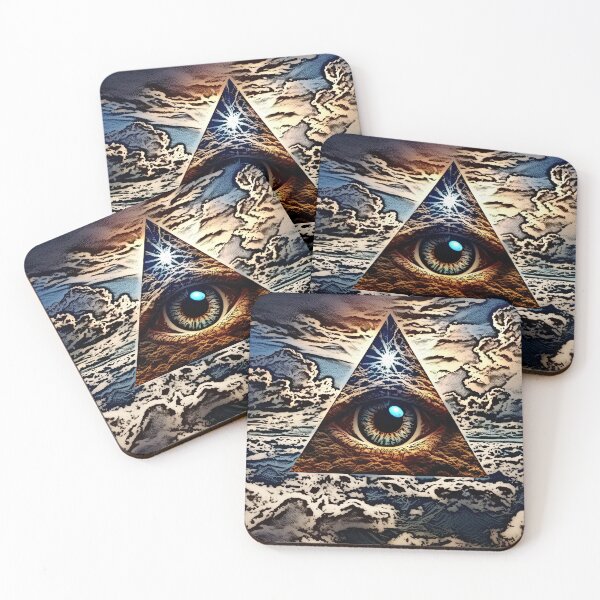 Item preview, eyeball and triangle (19) tileartwork designed and sold by tileartwork.