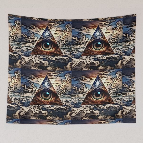 Item preview, eyeball and triangle (19) tileartwork designed and sold by tileartwork.