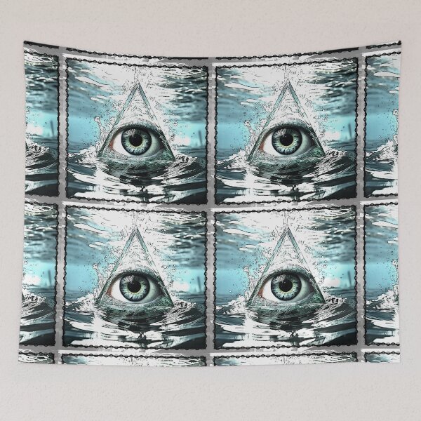 Item preview, eyeball and triangle (20) tileartwork designed and sold by tileartwork.