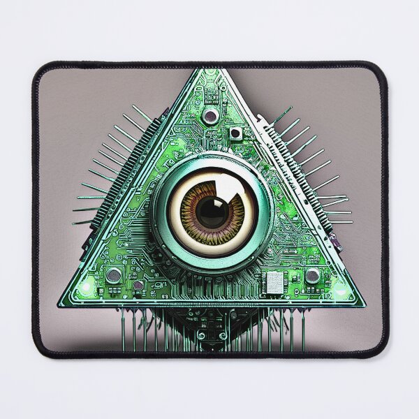 Item preview, eyeball and triangle (21) tileartwork designed and sold by tileartwork.