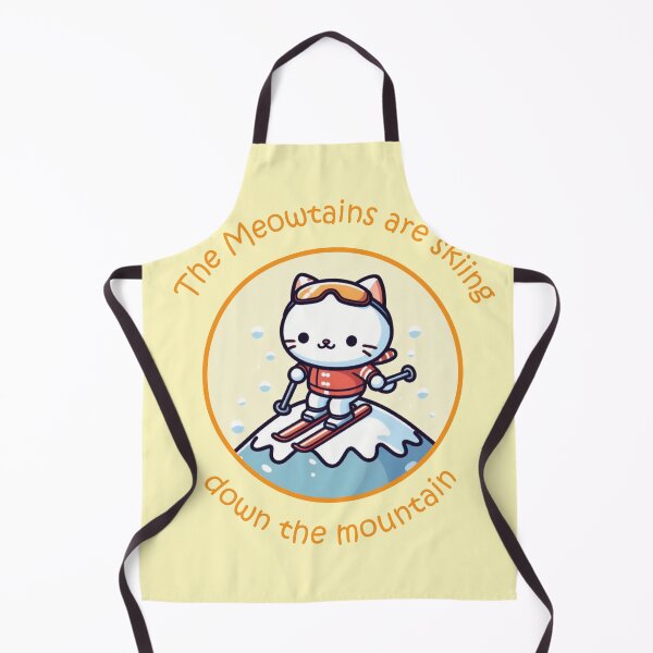 Item preview, kawaii skiing meow designed and sold by SOMI SOMI.