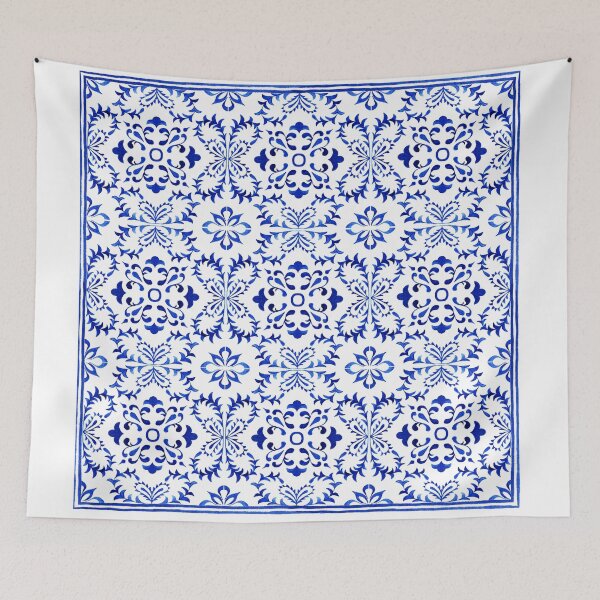 Item preview, Blue and white Turkish pattern designed and sold by Anisha  Vaz.