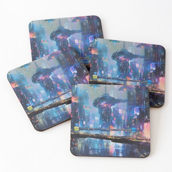 Item preview, Dystopian Cyber City designed and sold by KaraTeProject.