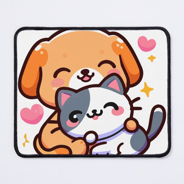 Item preview, Cartoon Cat and dog cut happy designed and sold by ArtsmileConcept.