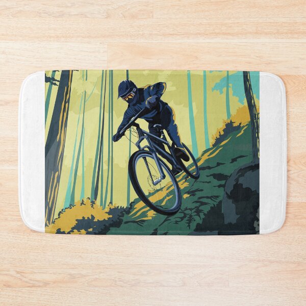 Item preview, Retro styled mountain bike poster art designed and sold by supriyo-art.